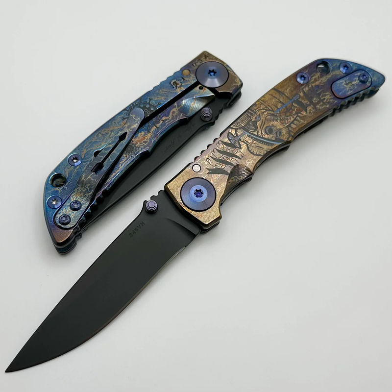Spartan Blades Harsey Folder 3.25 Storm Watch Plague Doctor SF10 Custom