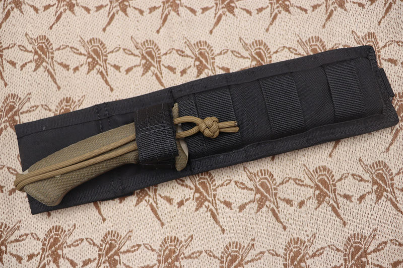 Spartan Blades Harsey Difensa FDE & Green Micarta - Sheath Type/Color:Black Molle
