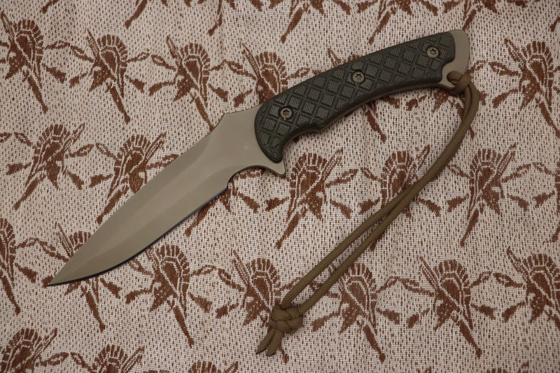 Spartan Blades Ares FDE & Green Micarta w/ Tan Molle SB1DEGRNLTN