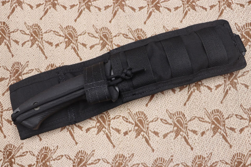 Spartan Blades Harsey Difensa Black & Black Micarta - Sheath Type/Color:Black Molle