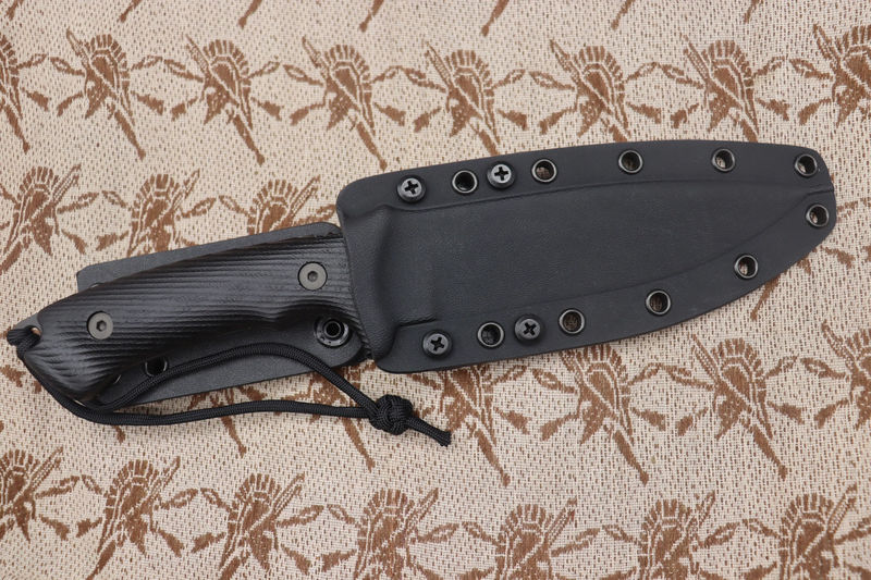 Spartan Blades Harsey Difensa Black & Black Micarta - Sheath Type/Color:Black Kydex