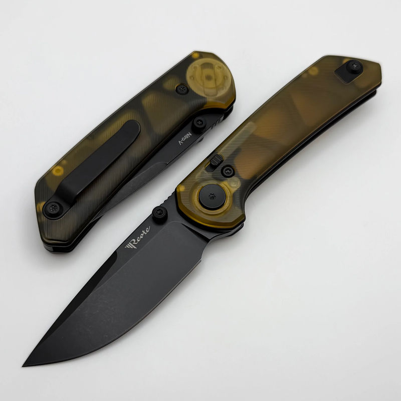 Reate Knives PL-XT Ultem Handles & PVD Nitro-V