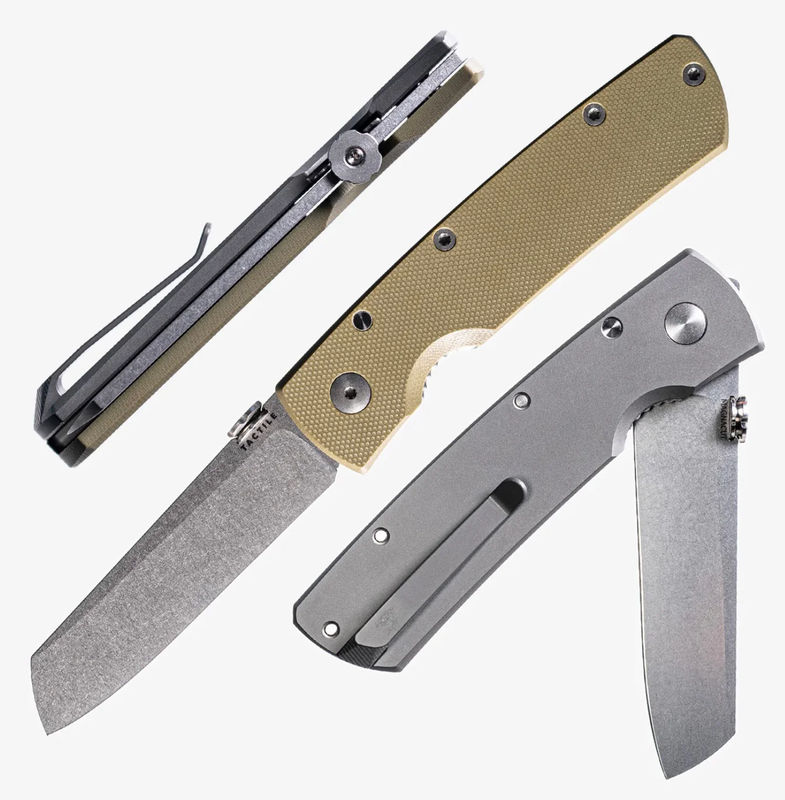 Tactile Knife Co Mariner 2 Bob Terzuola Folder w/ Green G-10/Titanium & MagnaCut