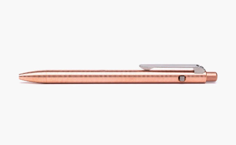 Tactile Turn Copper Slim Side Click Pen Short 5.3"
