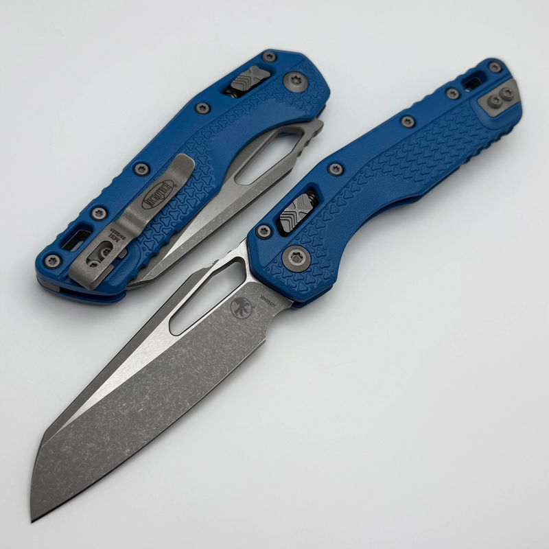 Microtech Knives MSI RAM LOK Cerakote Blue Polymer & Apocalyptic M390MK 210T-10APPMCBL