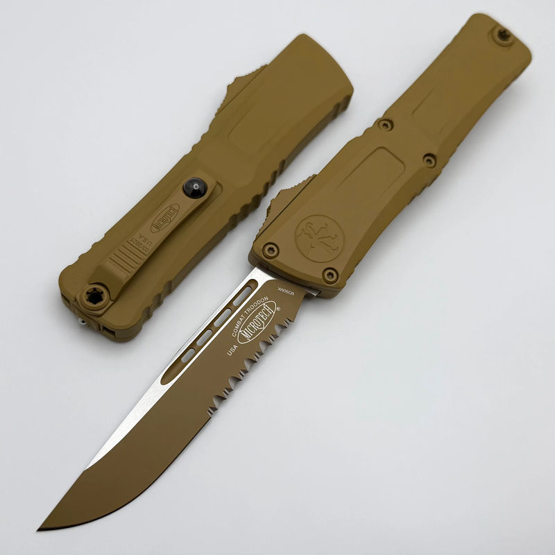 Microtech Knives Combat Troodon Gen III S/E Part Serrated Cerakote RAL-8000 Standard 1143-2CRA