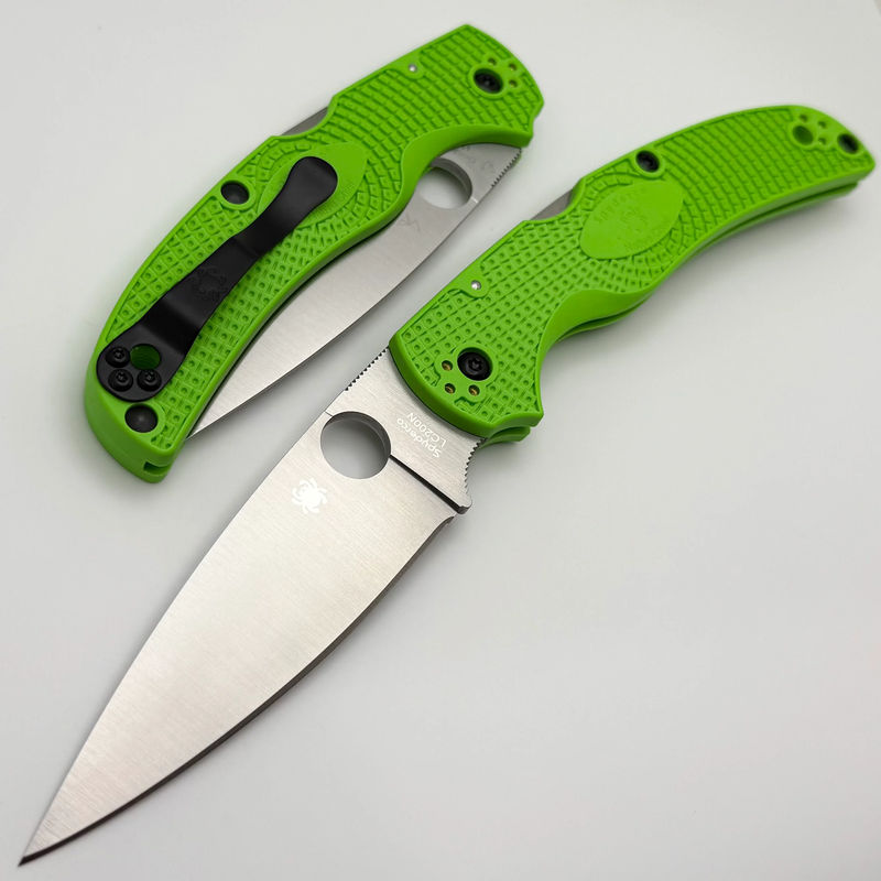 Spyderco Native Chief Lightweight Salt w/ Green FRN Handles & LC200N C244PGR
