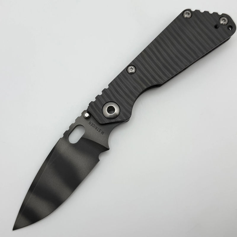Mick Strider SnG w/ Flamed Titanium & Tiger Stripe CPM-20CV