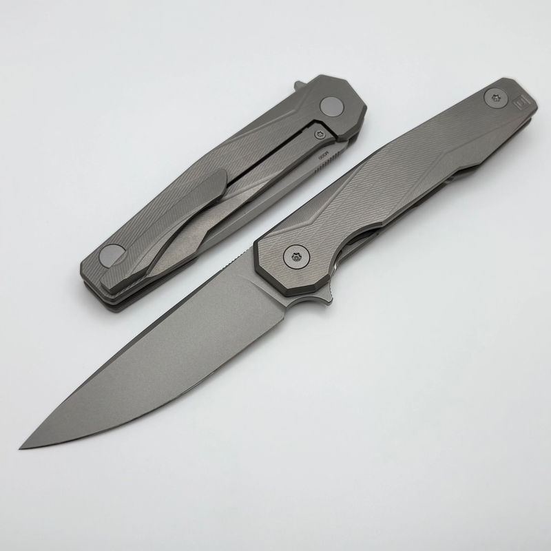 Uldanov Custom Knives R1 w/ Milled Titanium & M390 Flipper