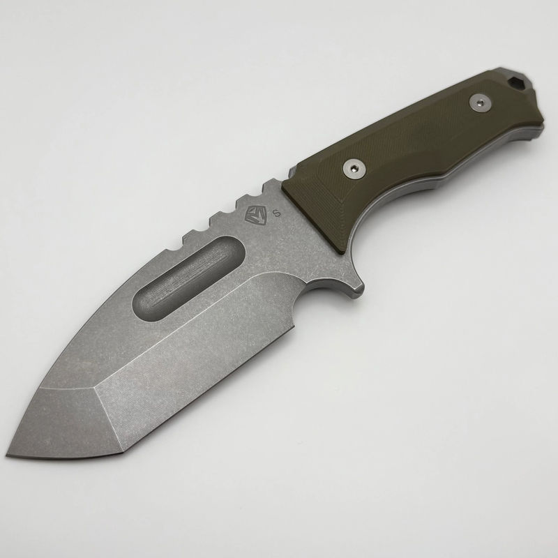 Medford Knife Emperor Tumbled S35VN & OD Green G-10 Fixed Blade