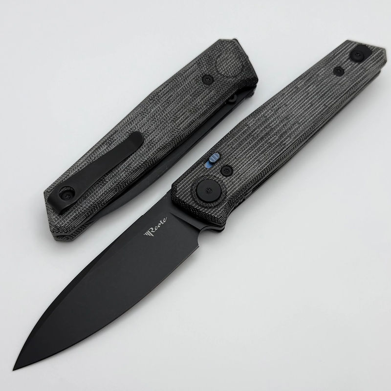 Reate Knives PL-6 Black Micarta Handles & PVD Nitro-V