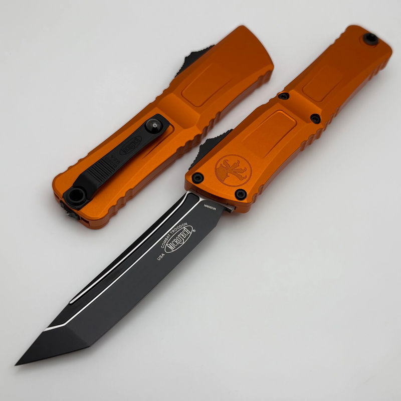 Microtech Knives Combat Troodon Gen III Tactical Tanto w/ Orange Handle 1144-1OR