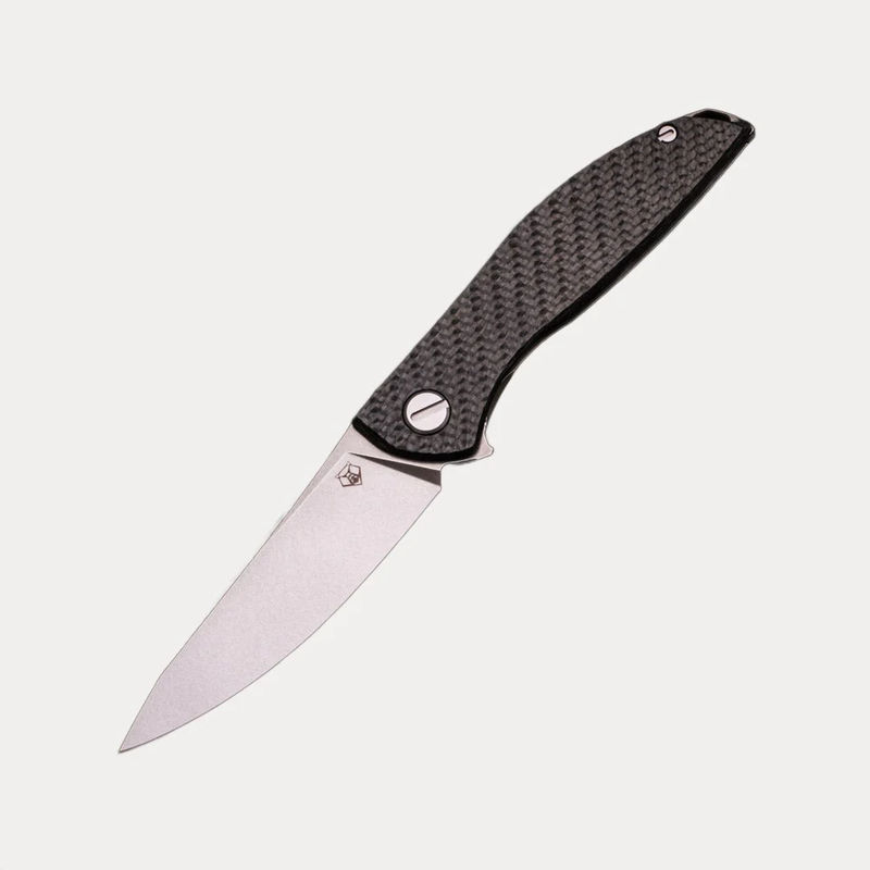 HATION ZERO – M390 BLADE – CARBON FIBER & TITANIUM HANDLE – MRBS
