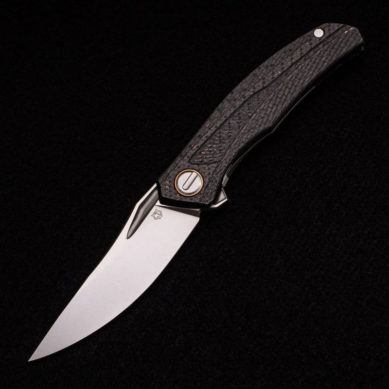 Custom Division Quantum Bronze – Lightning strike Carbon Fiber Handles – Vanadis 10 Blade – RBS