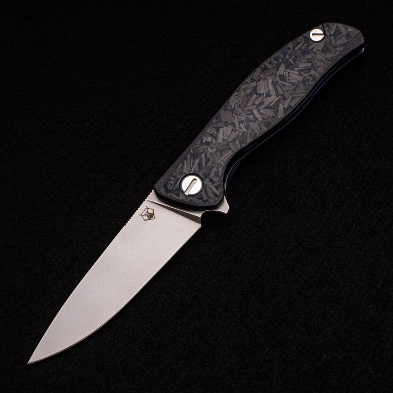 F3 – S30V FULL FLAT GRIND BLADE – AFTERMARKET CARBON FIBER HANDLE – SRB