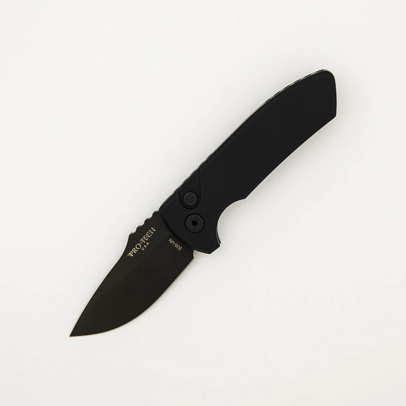 SBR – Smooth Black Handle – Black S35VN Blade LG403 (Les George Design)