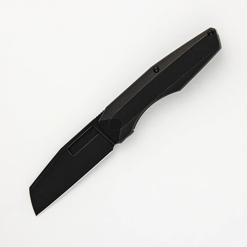 Axon Frame Lock Mini Blackwash M390 Sheepsfoot Blade Blackwash Titanium Handle