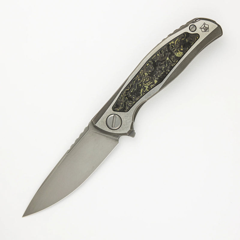 F95NL Gen. 5 - M390 Blade - Titanium Handle - Olive TechnoCarbo Inlays - MRBS