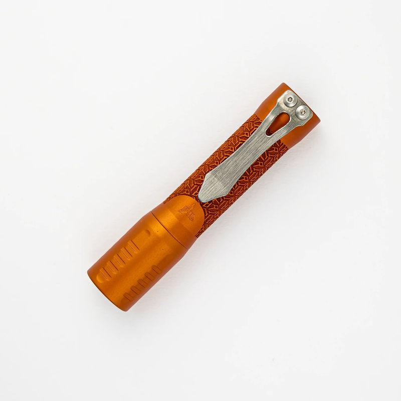 F2 Flashlight – R1P – Aluminum – Orange – 5000k Samsung LH351d