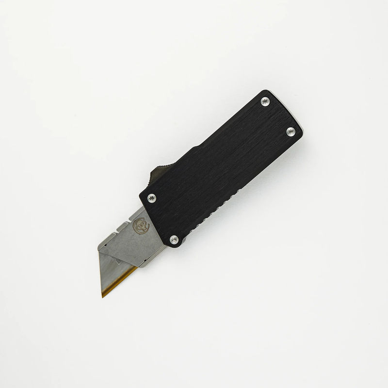 C.H.U.B OTF Utility Razor - Black/Satin Aluminum Handle