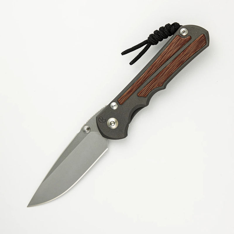 Large Inkosi - Drop Point CPM MagnaCut Blade - Natural Canvas Micarta Inlays