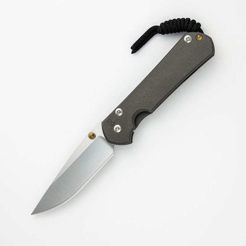 Small Sebenza 31 - Polished CPM MagnaCut Blade - Gold Double Thumb Lugs
