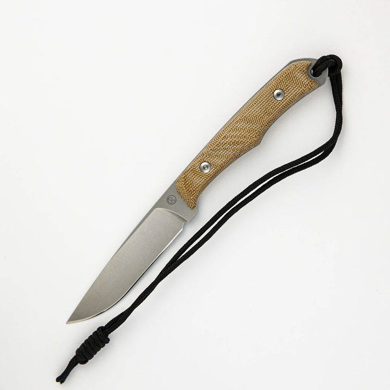 INYONI NATURAL CANVAS MICARTA FIXED BLADE