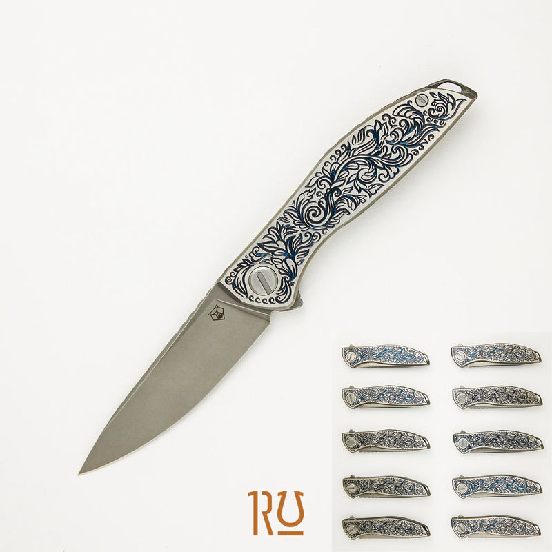 Shirogorov / Ti2 Design NeOn - M390 Blade - Titanium Handle - MRBS - Completed