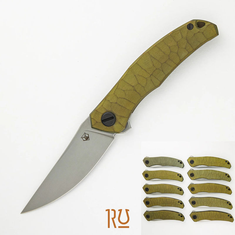 Shirogorov Knives / Rip Knives Quantum “Green Machine” – Cromax PM Blade – MRBS - Completed