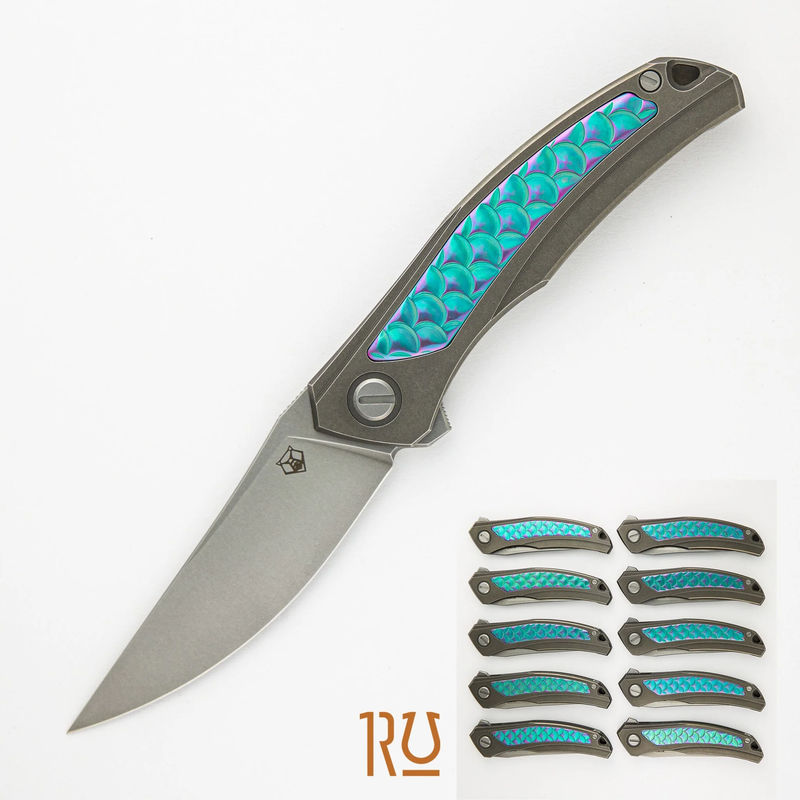 Shirogorov Knives / John Barker Quantum “Dragon” – Cromax PM Blade – MRBS - Completed