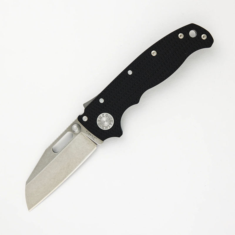 AD20.5 20CV Black G10 Handle Shark Foot Stonewash Blade