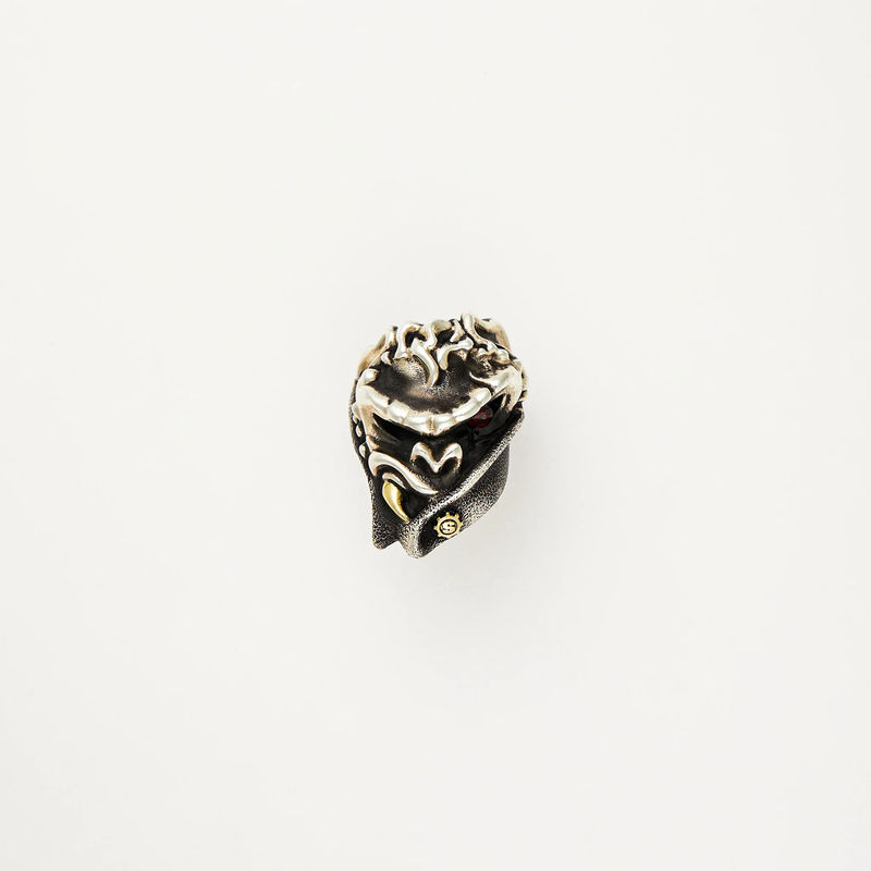 Count Chimpula Puncher W/ Garnet Halloween 2024 Ring - Ag/Au