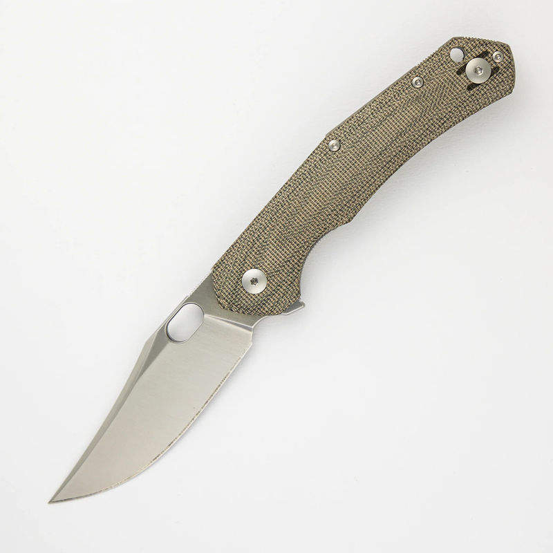 ACE Jutland - Green Canvas Micarta - Satin