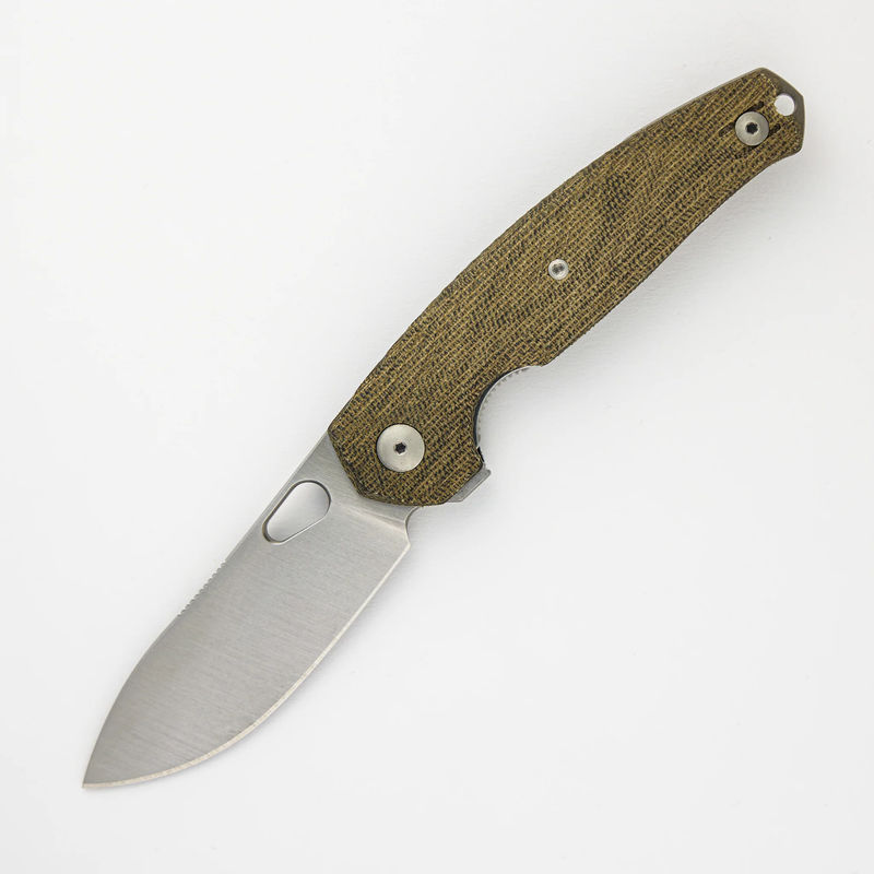 ACE JAGT - Green Canvas Micarta - Satin
