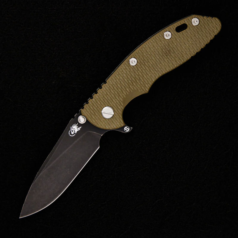 XM-18 3.5″ – Skinny Slicer MagnaCut – Tri-Way – Battle Black – OD Green G10