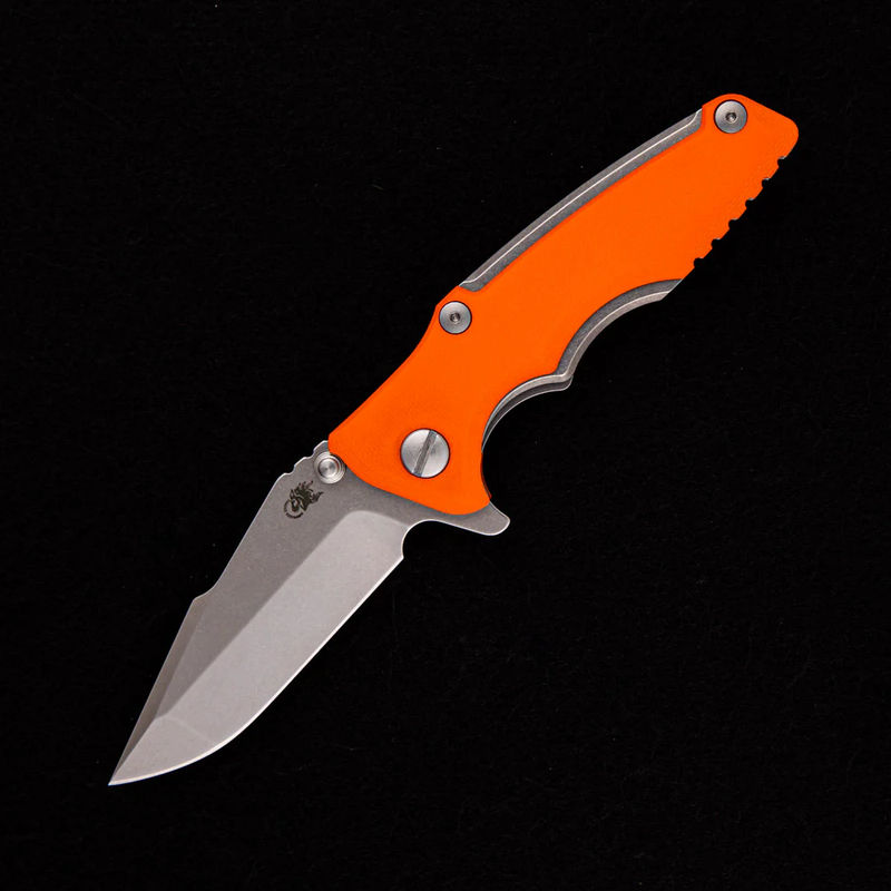 Eklipse 3.0″ – Harpoon Spanto CPM 20CV – Tri-Way – Stonewash – Orange G10