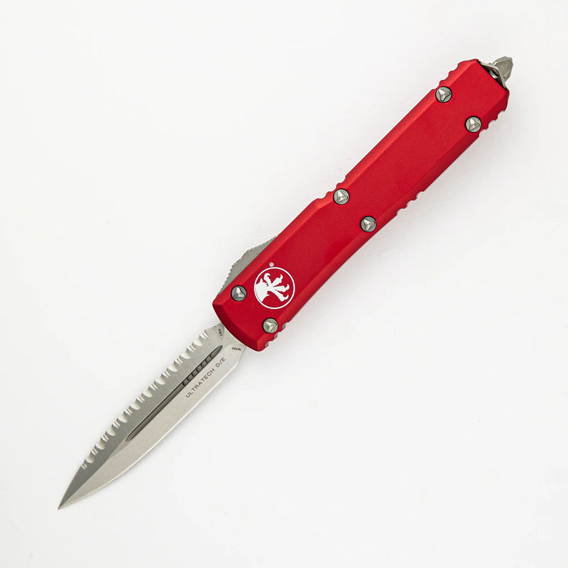 ULTRATECH D/E RED STONEWASH FULL SERRATED 122-12 RD