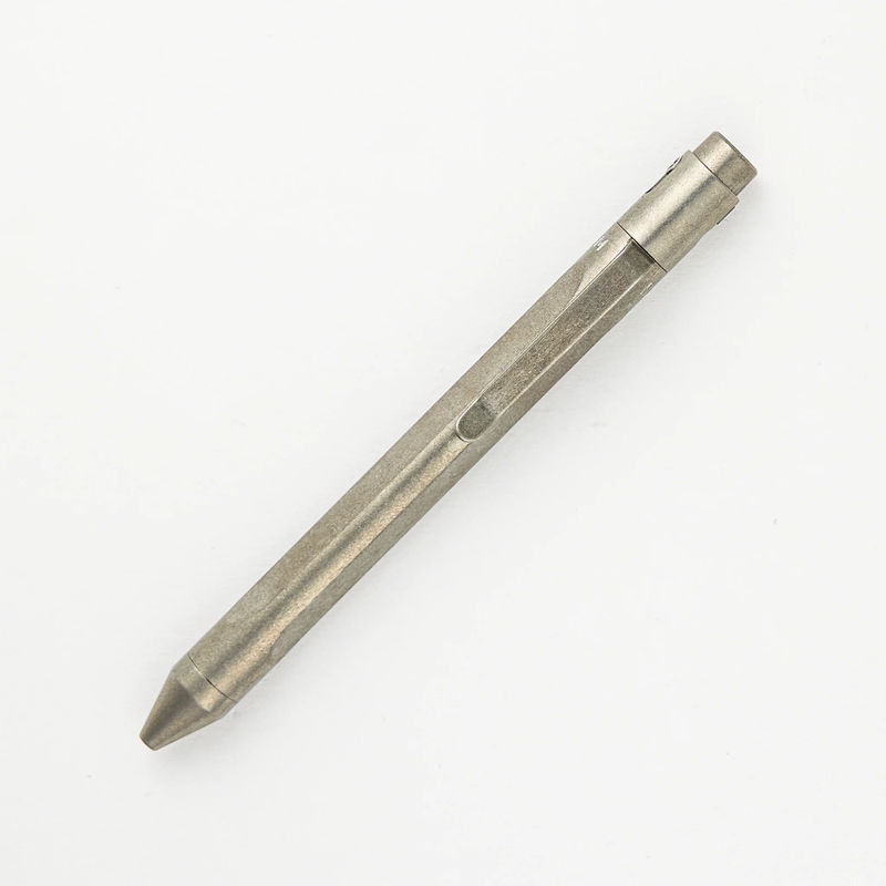 TiButton - Titanium Parker Trifecta RH SL Tumbled Pen