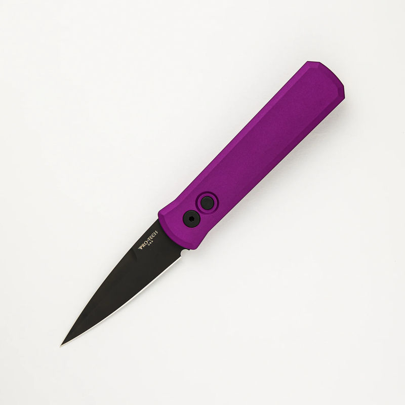 Godson – Solid Purple Handle – Black 154-CM Blade - 721-PURPLE