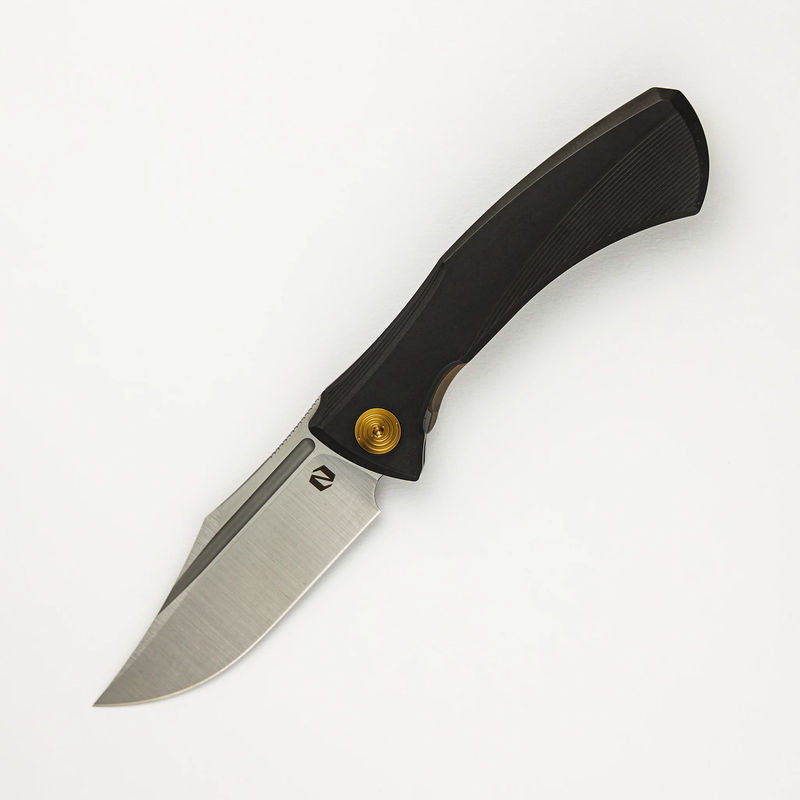 Ghoul - Ti Light Black PVD Handle - Belt Satin S90V Blade