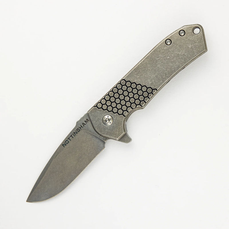 Ultra4 Folder - Titanium Handle - Honey Badger - Tumbled