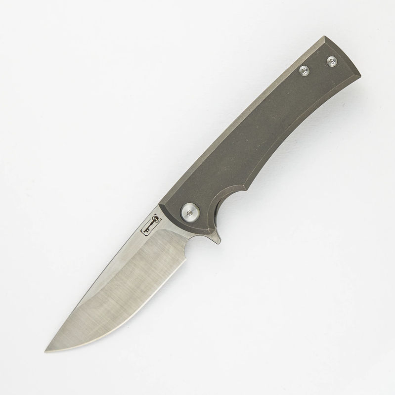 LIBERATION STREET FLIPPER – TITANIUM HANDLE – DROP POINT M390 BLADE
