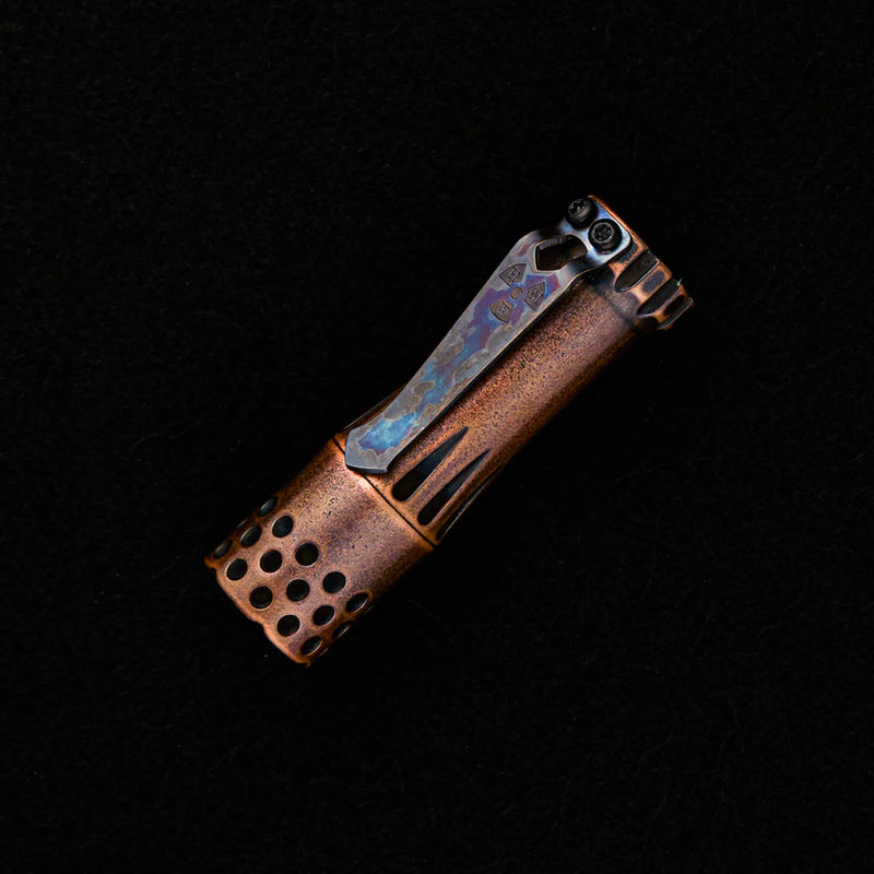 Copper TBD Custom Flashlight – Steel Flame Clip