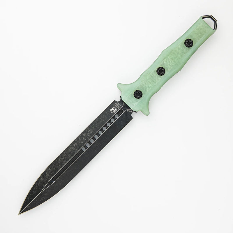 Nephilim – Jade G10 Handle – Battle Worn Elmax Blade