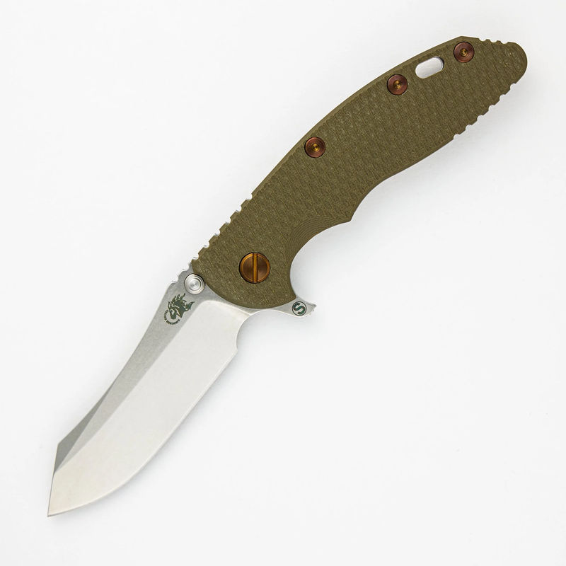 XM-18 3.5" Skinny Skinner - Covid 19 Edition - Tri-Way - Stonewash OD Green G10