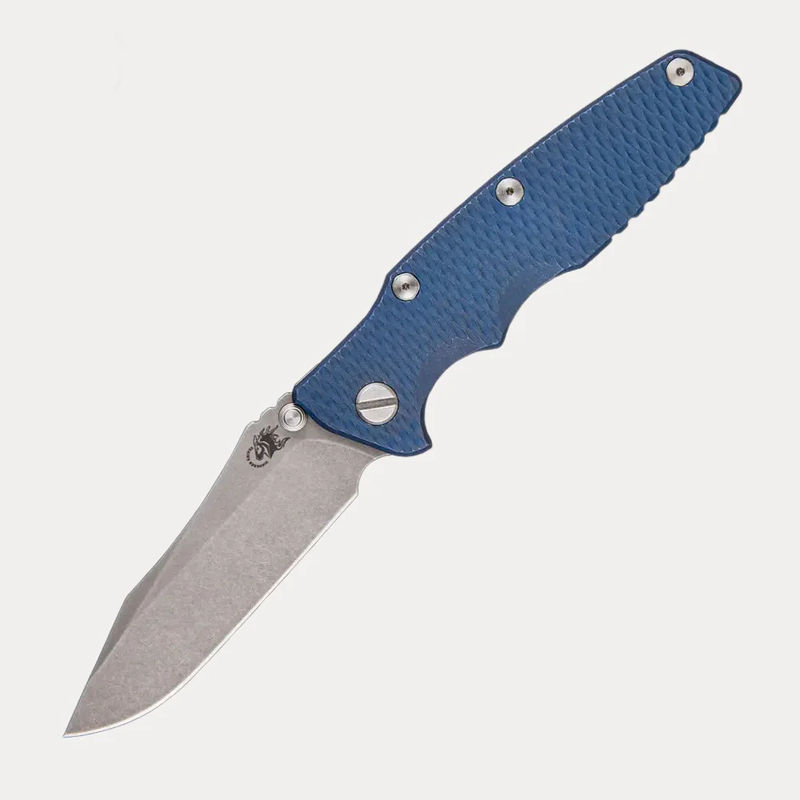 Eklipse 3.5″ – Spearpoint – Non Flipper – Tri-Way – Battle Blue Ti