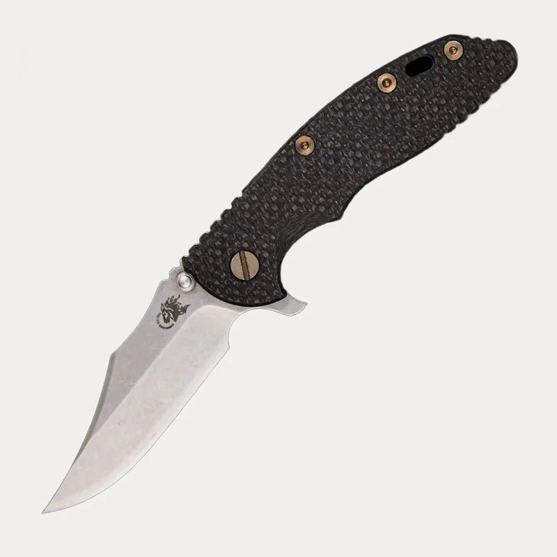 XM-18 3.5″ – Bowie CPM S35VN Blade – Titanium / Carbon Fiber Handle