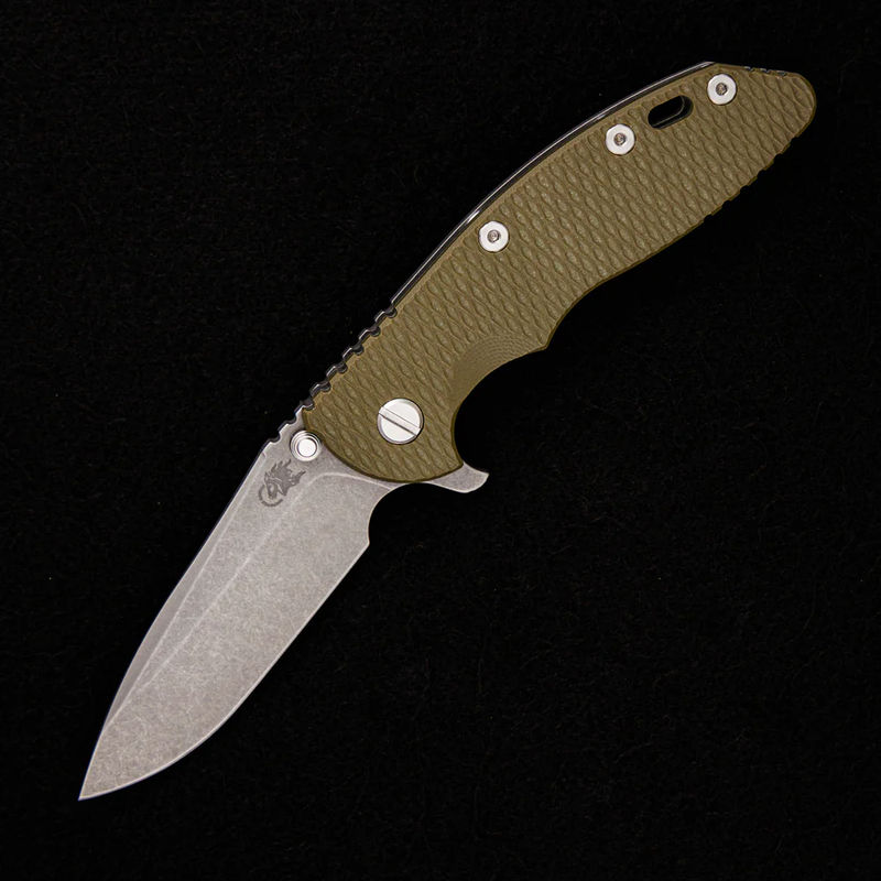 XM-18 3.5″ – S45VN Spearpoint – Tri-Way – Working Finish – OD Green G10