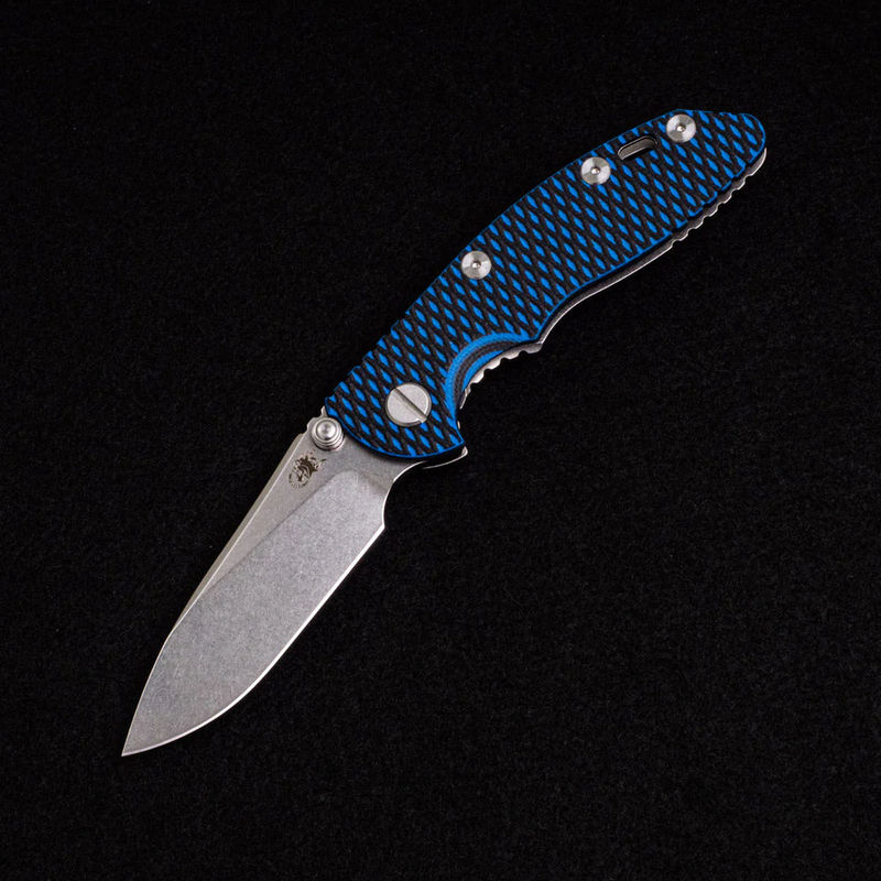 XM-18 3.0″ – Slicer – Non Flipper – Tri-Way – Stonewash – Blue-Black G10