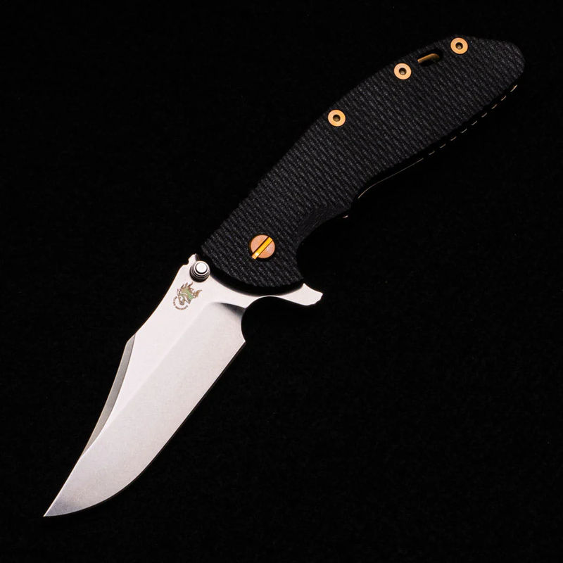 XM-24 4.0″ – Bowie CPM 20CV Blade – Tri-Way – Stonewash Bronze – Black G10